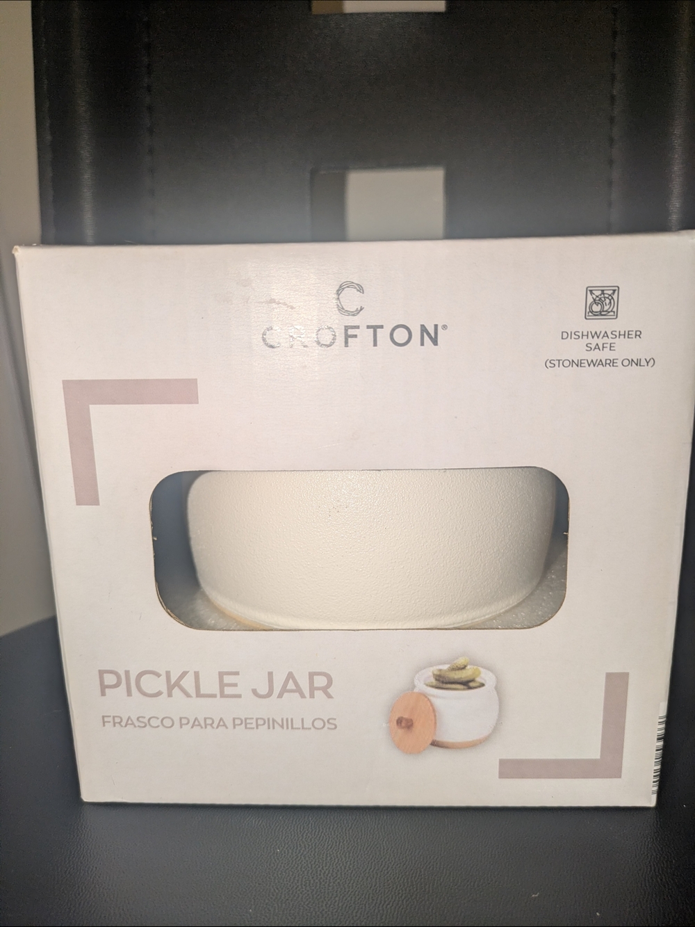 Crofton Pickle Jar - Cream Stoneware